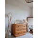 Commode en rotin vintage