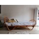 Lit en rotin vintage - banquette