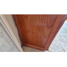 Commode en rotin  et bois vintage