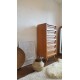 Chiffonier bois et rotin -  vintage