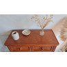 Commode en rotin  et bois vintage