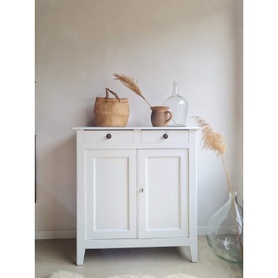 Buffet parisien ancien blanc