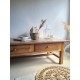 Table basse ancienne esprit table de ferme vintage