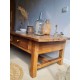 Table basse ancienne esprit table de ferme vintage