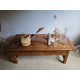 Table basse ancienne esprit table de ferme vintage
