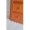 Commode en rotin  et bois vintage