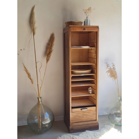 Meuble de métier - classeur à rideau vintage
