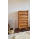 Chiffonier bois et rotin -  vintage