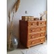 Commode rotin vintage