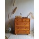 Commode rotin vintage