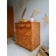 Commode rotin vintage