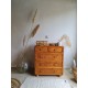 Commode rotin vintage