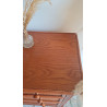 Commode en rotin  et bois vintage