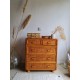 Commode rotin vintage