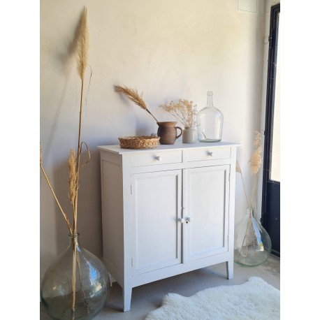 Buffet parisien ancien blanc