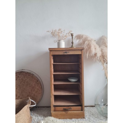 Meuble de métier - classeur à rideau vintage