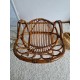 Fauteuil en rotin vintage