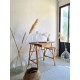 Bureau en rotin vintage