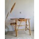 Bureau en rotin vintage