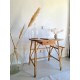 Bureau en rotin vintage
