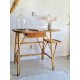 Bureau en rotin vintage