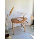 Bureau en rotin vintage