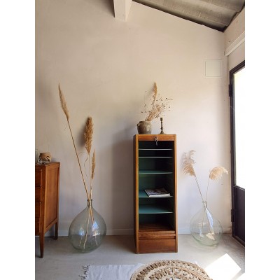 Meuble de métier - classeur à rideau vintage