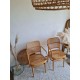 Paie de fauteuils cannés vintage