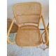 Paie de fauteuils cannés vintage