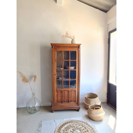 Armoire parisienne vitrée ancienne