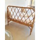 Banquette ou lit enfant en rotin vintage