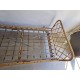 Banquette ou lit enfant en rotin vintage