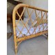 Banquette ou lit enfant en rotin vintage