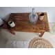Table basse ancienne esprit table de ferme