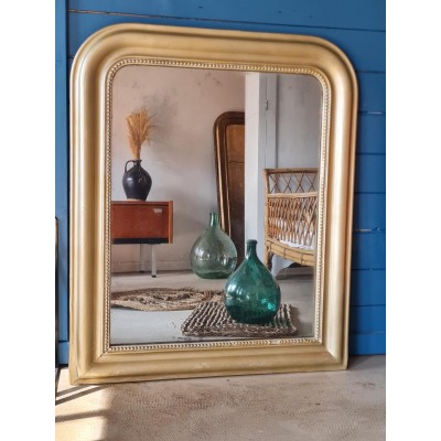 Miroir Louis Philippe doré 88 x 72