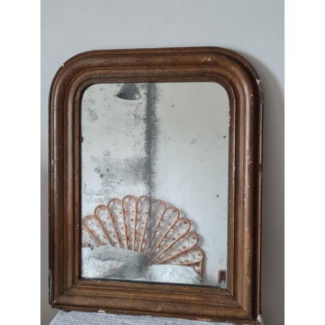 Miroir Louis Philippe doré 65 x 52