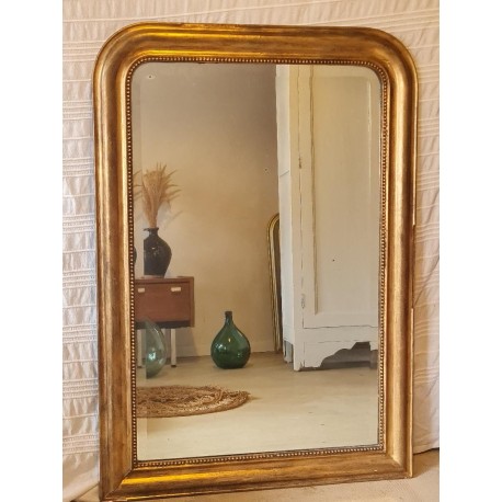 Grand Miroir Louis Philippe 120 x 83 - doré