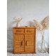 Buffet en rotin vintage circa 1970