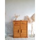 Buffet en rotin vintage circa 1970