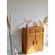 Buffet en rotin vintage circa 1970