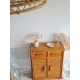 Buffet en rotin vintage circa 1970