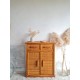 Buffet en rotin vintage circa 1970