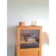 armoire parisienne vitrée tyoe vaisselier, années 50
