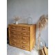 Commode en rotin vintage - 5 tiroirs
