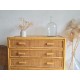 Commode en rotin vintage - 5 tiroirs