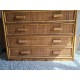 Commode en rotin vintage - 5 tiroirs
