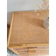 Commode en rotin vintage - 5 tiroirs
