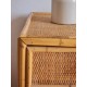 Commode en rotin vintage - 5 tiroirs
