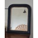 Miroir Louis Philippe noir et doré 60 x 48