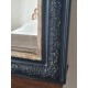 Miroir Louis Philippe noir et doré 60 x 48